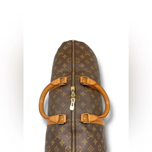 Vintage Louis Vuitton Keepall 50 Monogram Bag 1990 w/ Lock, Key, Tag & Dust Bag - Picture 8 of 16